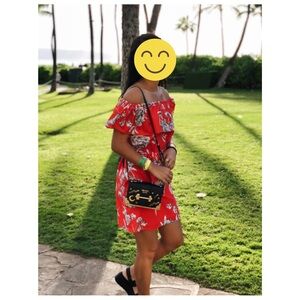 Yumi Kim Floral Off Shoulder Dress